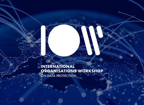 International Organisations Workshop logo in white on a dark background