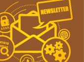 letter with the word "newsletter" written on it 