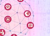 interconnected icons to illustrate data protection