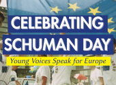 portrait of people holding EU flag (copyrights to EC- Audiovisual Service)