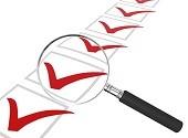 A list of checked boxes