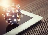Visualisation of internet connections on a tablet