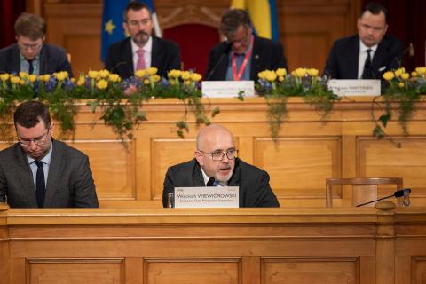 EDPS Supervisor, Wojciech Wiewiórowski, participating in the Europol Joint Parliamentary Scrutiny Group meeting 